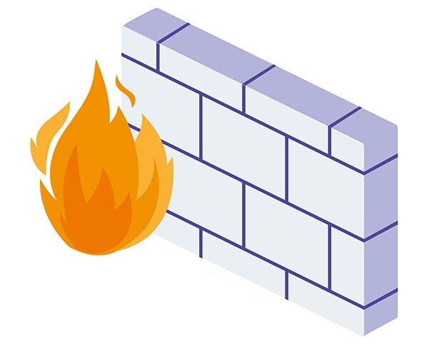 firewall protection isolated icon vector illustration design